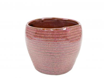 Keramikinis vazonas rožinis S